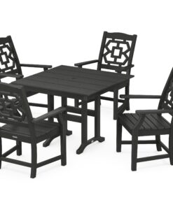 Polywood: Chinoiserie 5-Piece Farmhouse Dining Set
