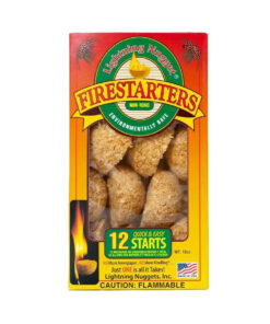 Lightning Nuggets Fire Starters. Box of 12