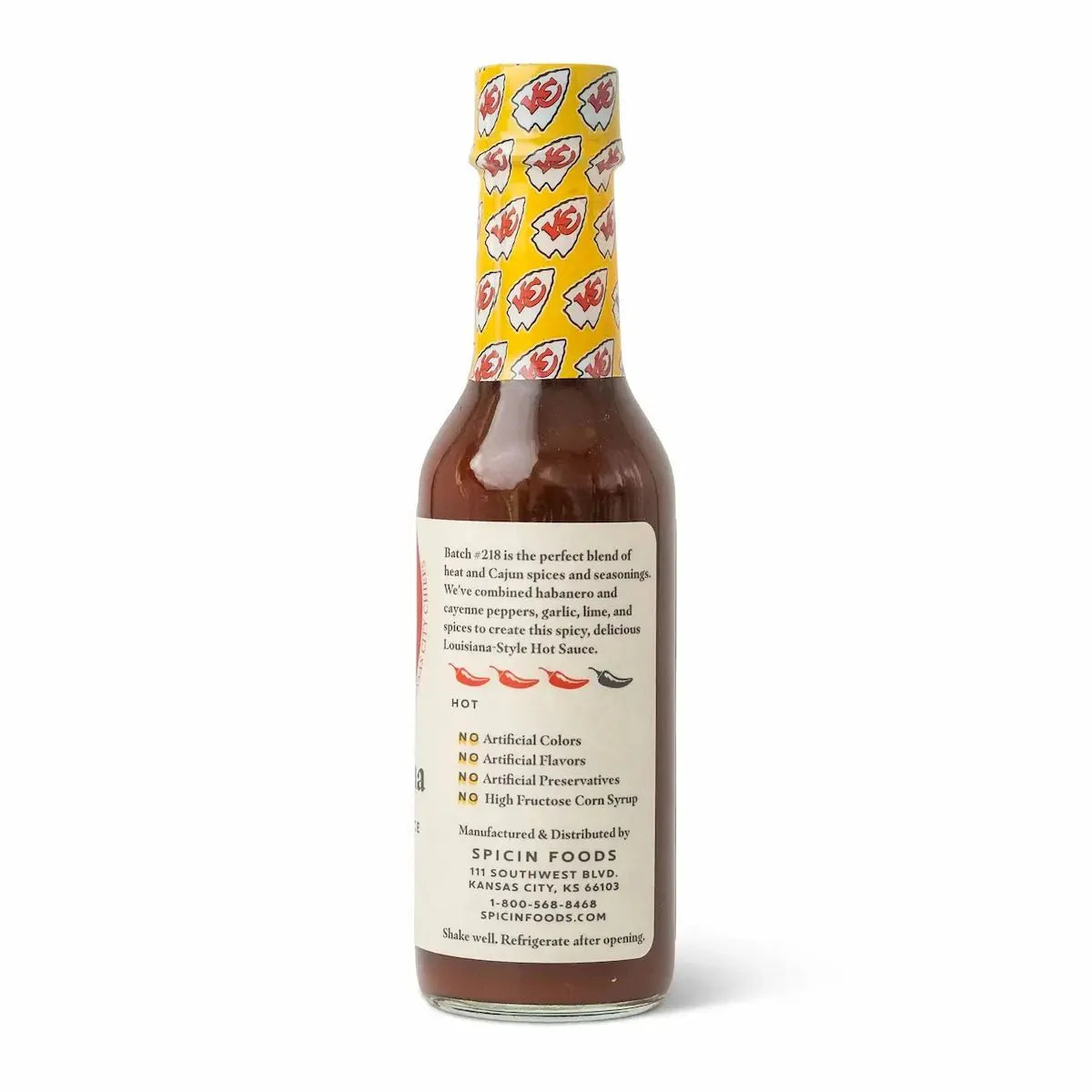 Limited Edition KC Chiefs Batch 218 Louisiana Style Hot Sauce - Image 2