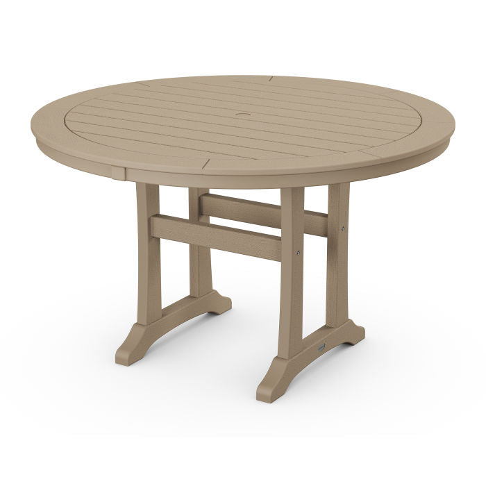 Polywood: Nautical Trestle 48 Round Dining Table - Image 18