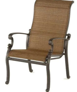 LOCAL SALE | Hanamint St. Augustine Sling Dining Chair with Copper Spice Fabric