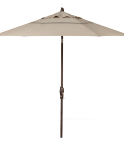 Local Special. Treasure Garden 9' Auto Tilt Octagon Umbrella with Bronze Frame and Antique Beige Fabric with Double Wind Vents