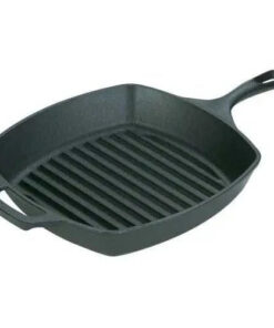 Lodge 10.5 Pre-Seasoned Cast Iron Square Grill Pan