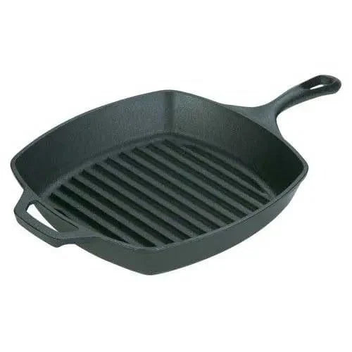 Lodge 10.5 Pre-Seasoned Cast Iron Square Grill Pan
