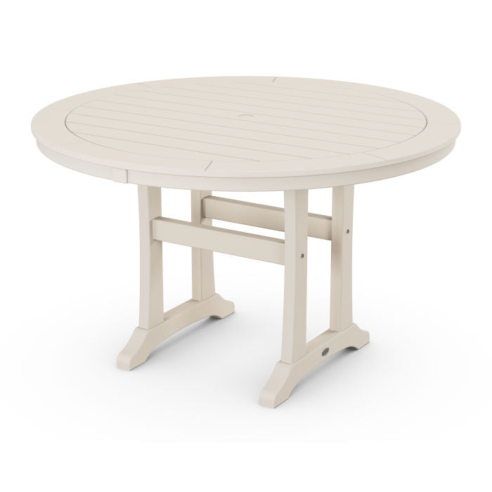 Polywood: Nautical Trestle 48 Round Dining Table - Image 7