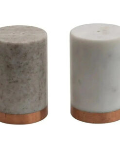 Marble Salt and Pepper Shakers. Set of 2