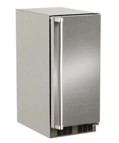 Marvel 15 Outdoor Built-in All Refrigerator. Solid Stainless Steel Door with Lock. Reversible Hinge