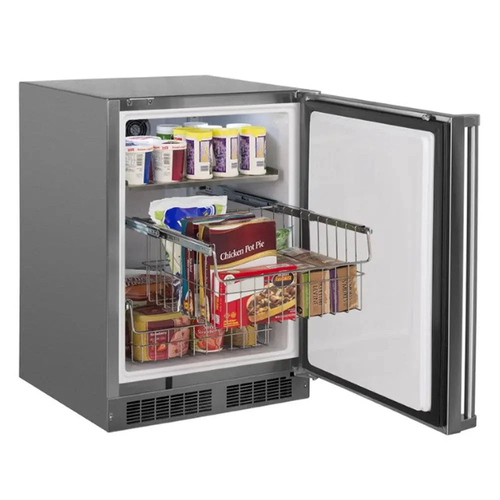 Marvel 24 Outdoor Built-in All Freezer. Solid Stainless Steel Door with Lock. Reversible Hinge - Image 2