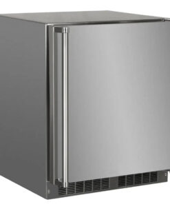 Marvel 24 Outdoor Built-in All Freezer. Solid Stainless Steel Door with Lock. Reversible Hinge