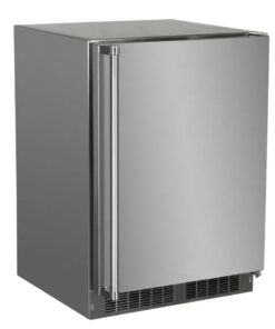 Marvel 24 Outdoor Built-In All Refrigerator. Solid Stainless Reversible Door with Lock