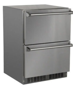Marvel 24 Outdoor Built-in Refrigerated Drawers. Solid Stainless Steel Drawers with Lock