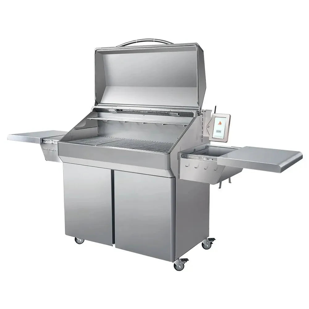 Memphis Wood Fire Grills Memphis Elite Pellet Grill on Cart. 304 Stainless Steel - Image 4