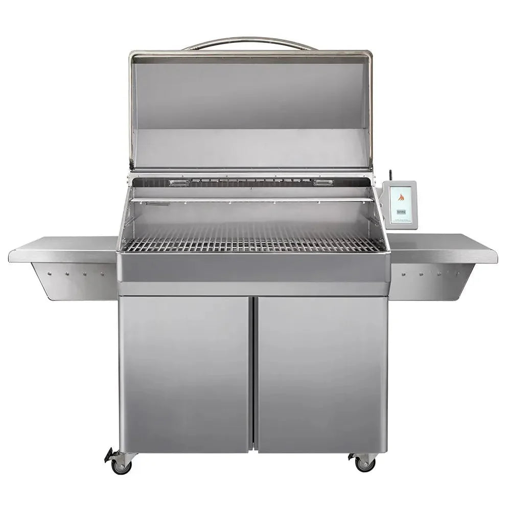 Memphis Wood Fire Grills Memphis Elite Pellet Grill on Cart. 304 Stainless Steel - Image 2