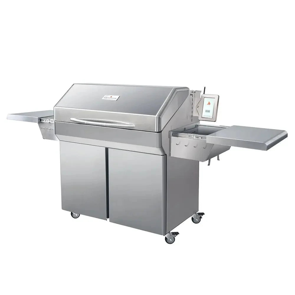 Memphis Wood Fire Grills Memphis Elite Pellet Grill on Cart. 304 Stainless Steel - Image 3