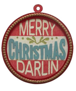 Merry Christmas Darlin Engraved Wood Wall Decor