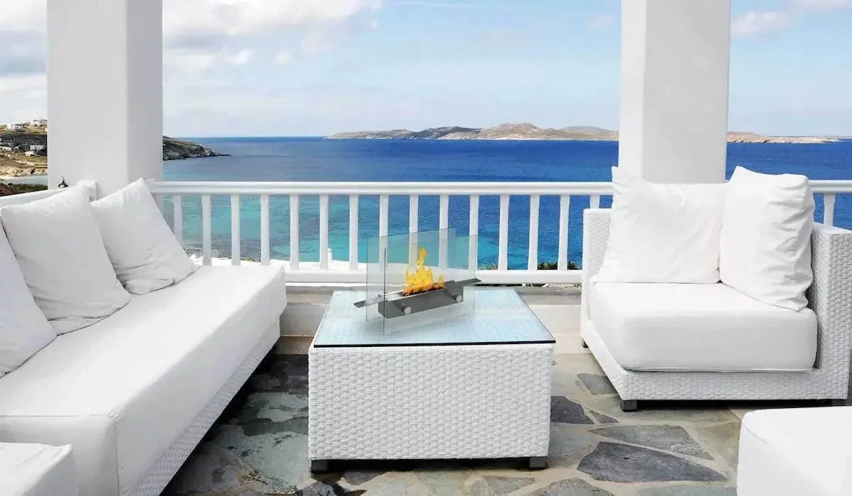 Metropolitan Tabletop Bio-ethanol Silver Fireplace by Anywhere Fireplaces - Image 2