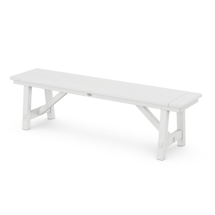 Polywood: Rustic Farmhouse 60 Backless Bench - Image 6