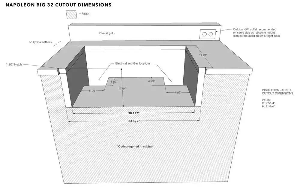 Napoleon Built-In 700 Series 32-inch Gas Grill with Rear Infrared Burner BIG32RB-1 - Image 13