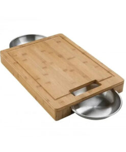 Napoleon Grills Cutting Board with Stainless Steel Bowls