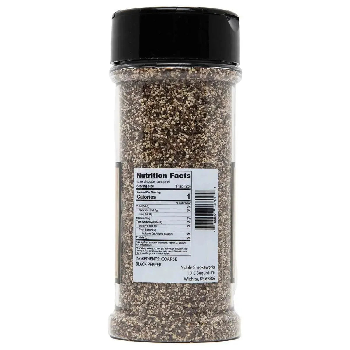 Noble Saltworks Bourbon Barrel Smoked Coarse Pepper. 3.4oz - Image 2