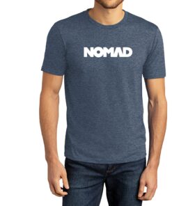 NOMAD Logo Tri-blend Tee (Blue)
