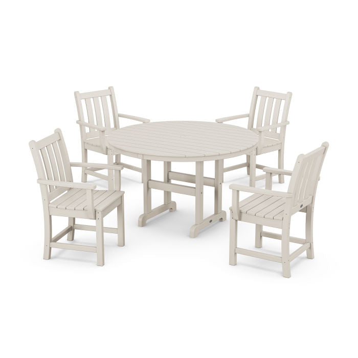 Polywood: Traditional Garden 5-Piece Round Farmhouse Dining - Image 13