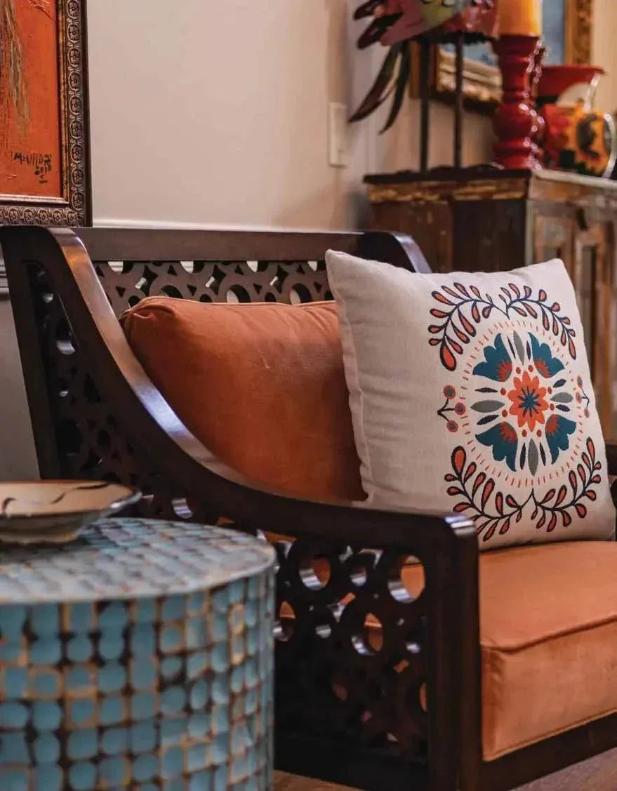 Otomia Medallion Resort 20 Square Throw Pillow - Image 3