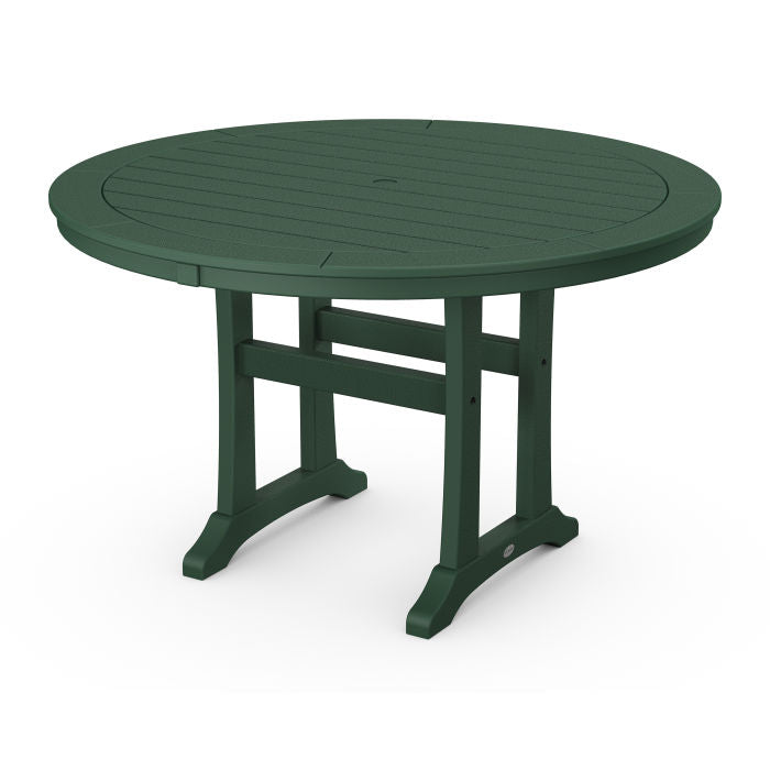 Polywood: Nautical Trestle 48 Round Dining Table - Image 13