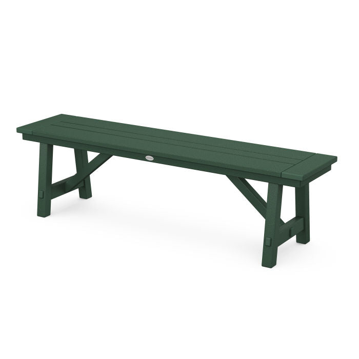 Polywood: Rustic Farmhouse 60 Backless Bench - Image 4