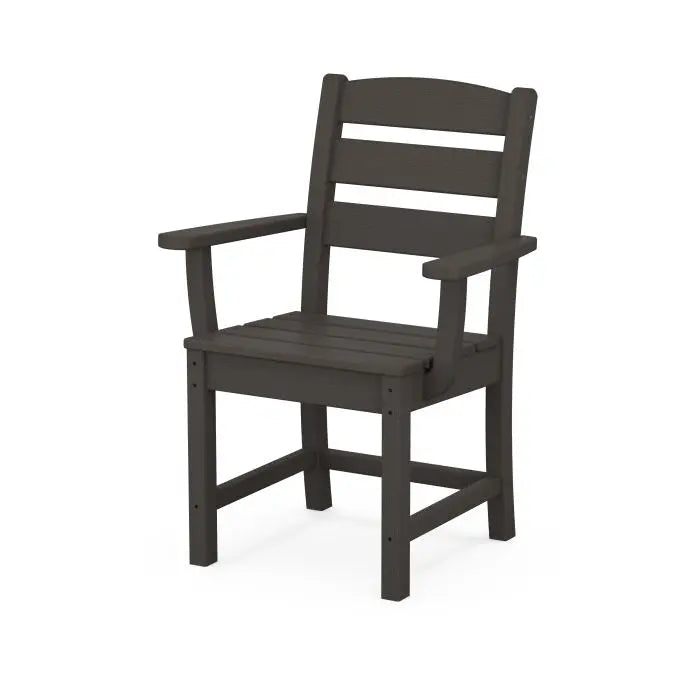 POLYWOOD Lakeside Dining Arm Chair in Vintage Coffee