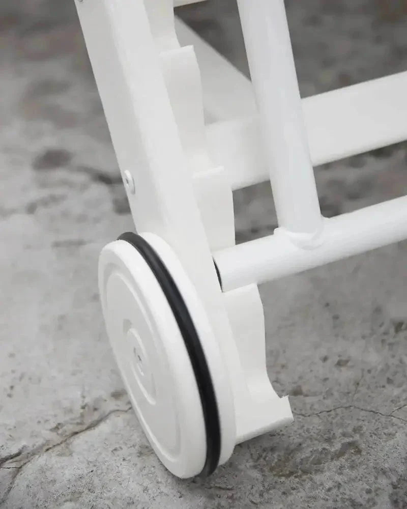 POLYWOOD Nautical Chaise with Wheels in Slate Grey - Image 4