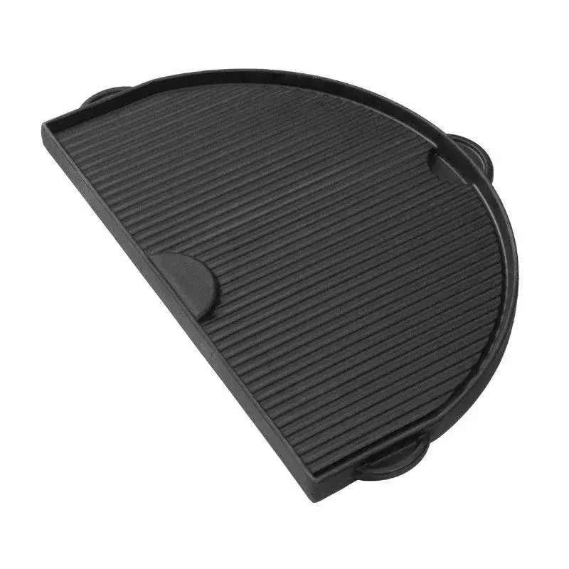 Primo Cast Iron Griddle for Oval LG 300. Flat and Grooved Sides - Image 2