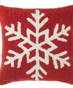 Punch Hook Snowflake Pillow