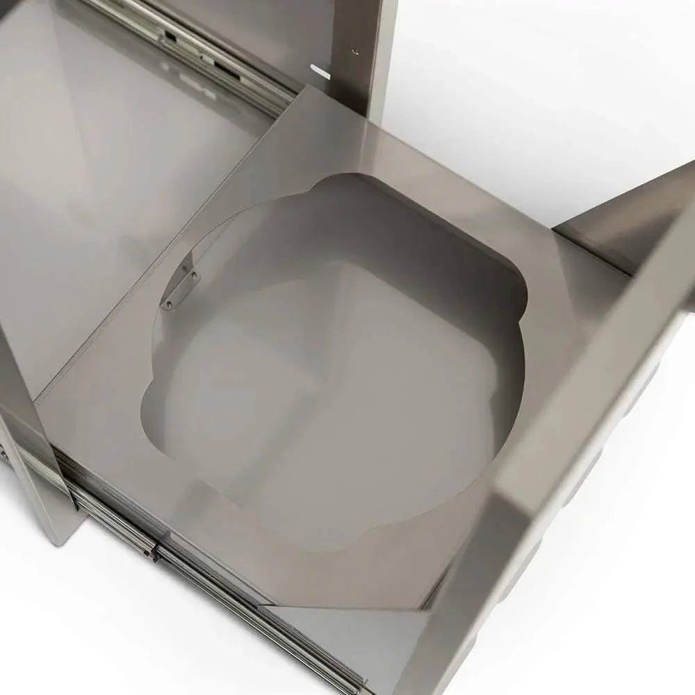 Quivira 20 Inch Rollout Propane/Trash Drawer with One Trash Can - Image 3