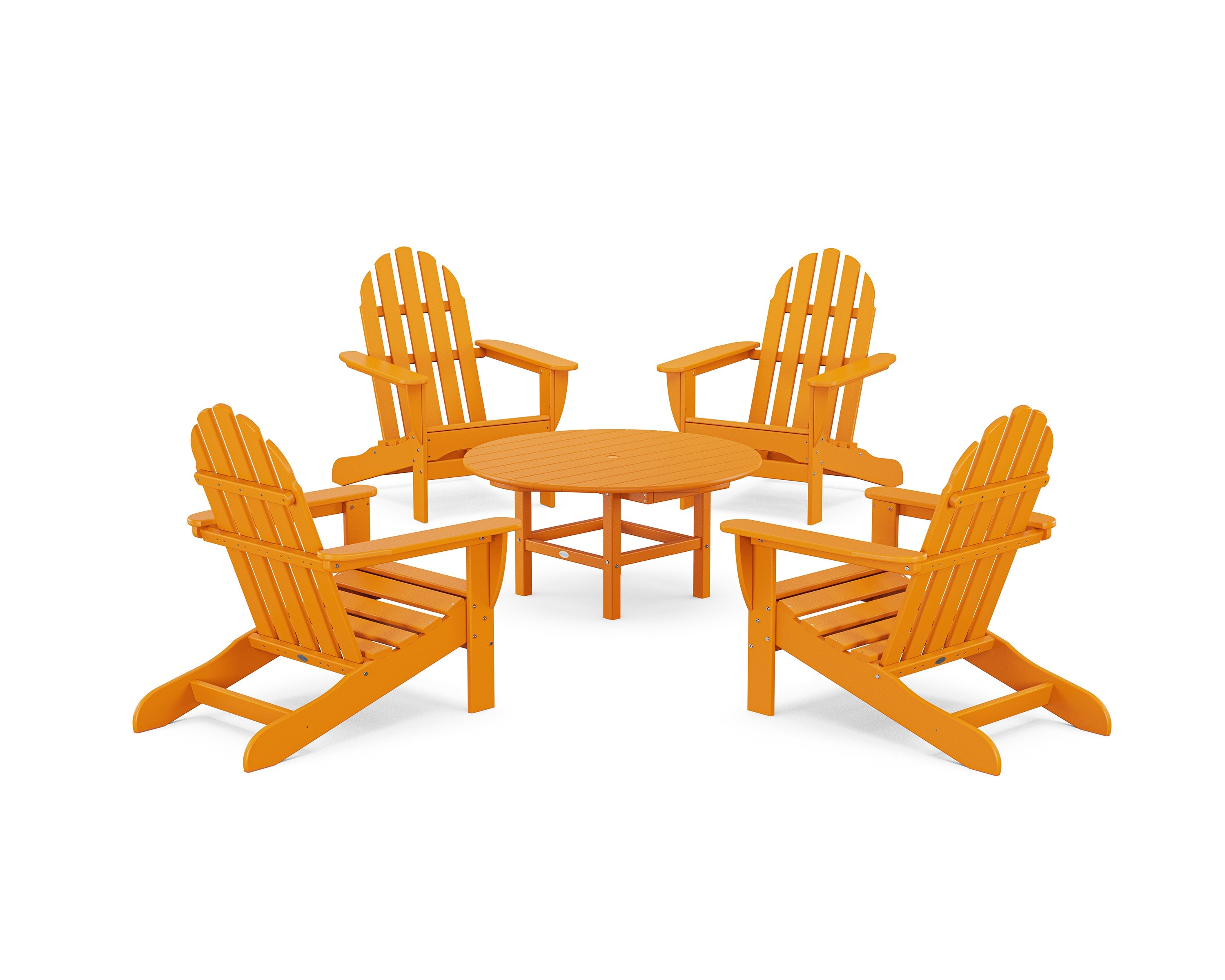 Polywoood: Classic Adirondack 5-Piece Conversation Set - Image 25