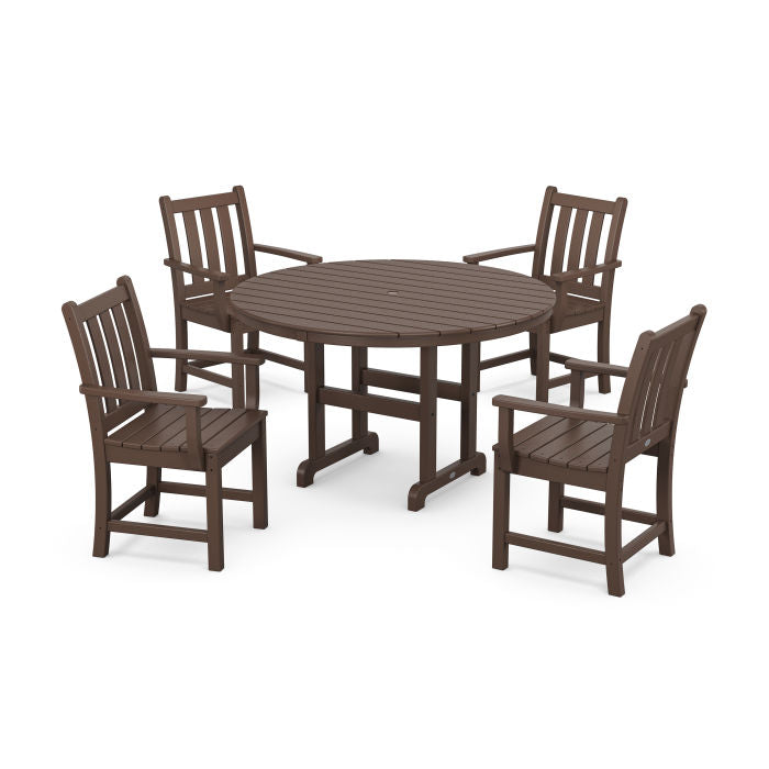 Polywood: Traditional Garden 5-Piece Round Farmhouse Dining - Image 12