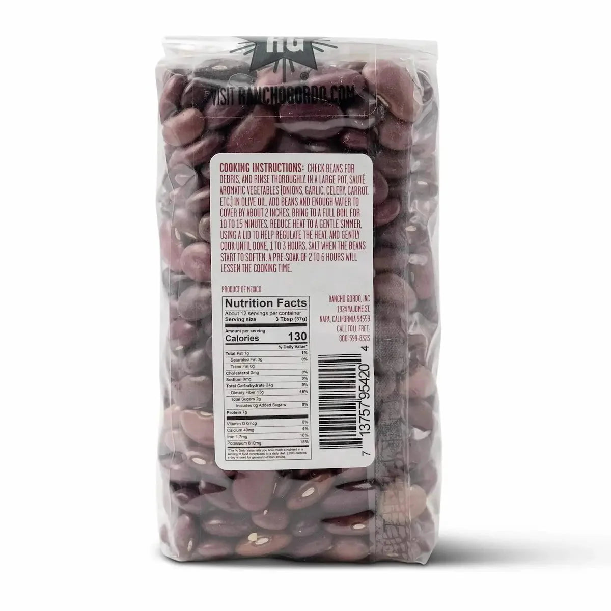 Rancho Gordo Ayocote Morado Beans - Image 2