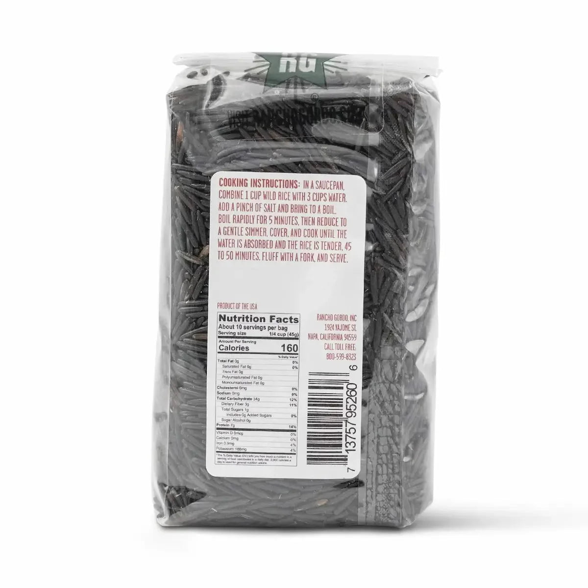 Rancho Gordo California Grown Wild Rice - Image 2