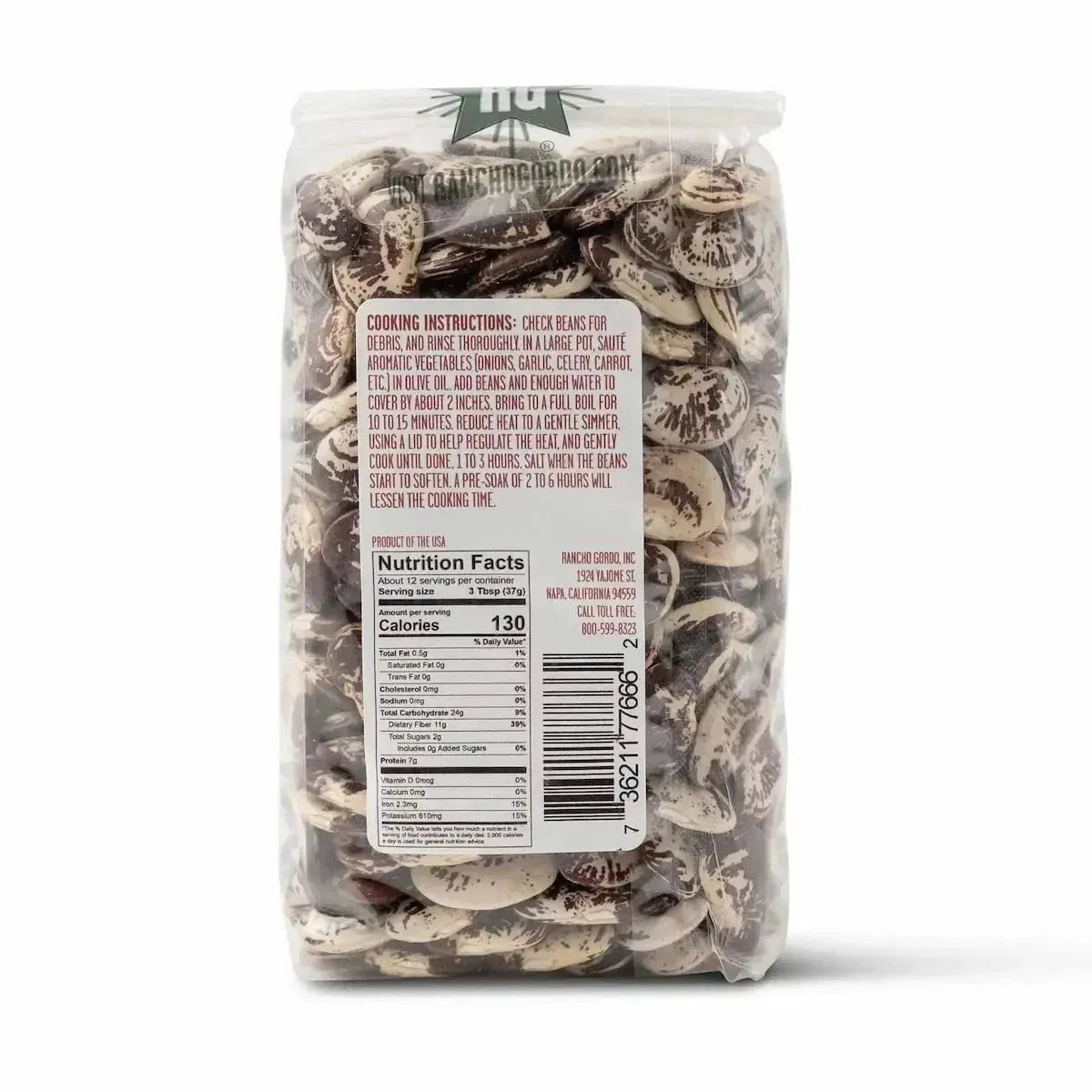 Rancho Gordo Christmas Lima Beans - Image 2