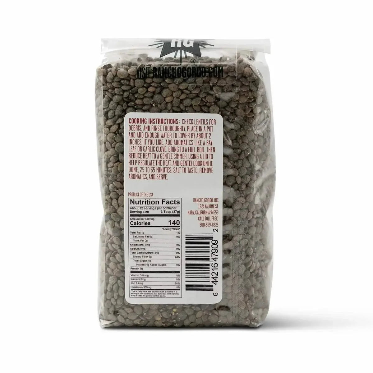 Rancho Gordo French Style Green Lentils - Image 2