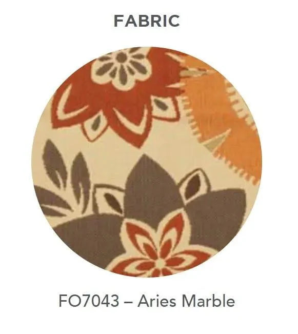 Ratana Palm Harbor Arm Chair in Leather Antique Brown Weave with Aries Marble Seat Cushion - Image 2