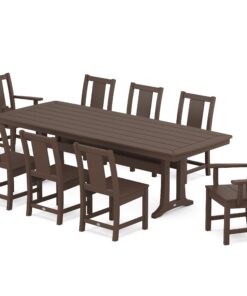 Polywood: Prairie 9-Piece Dining Set with Trestle Legs