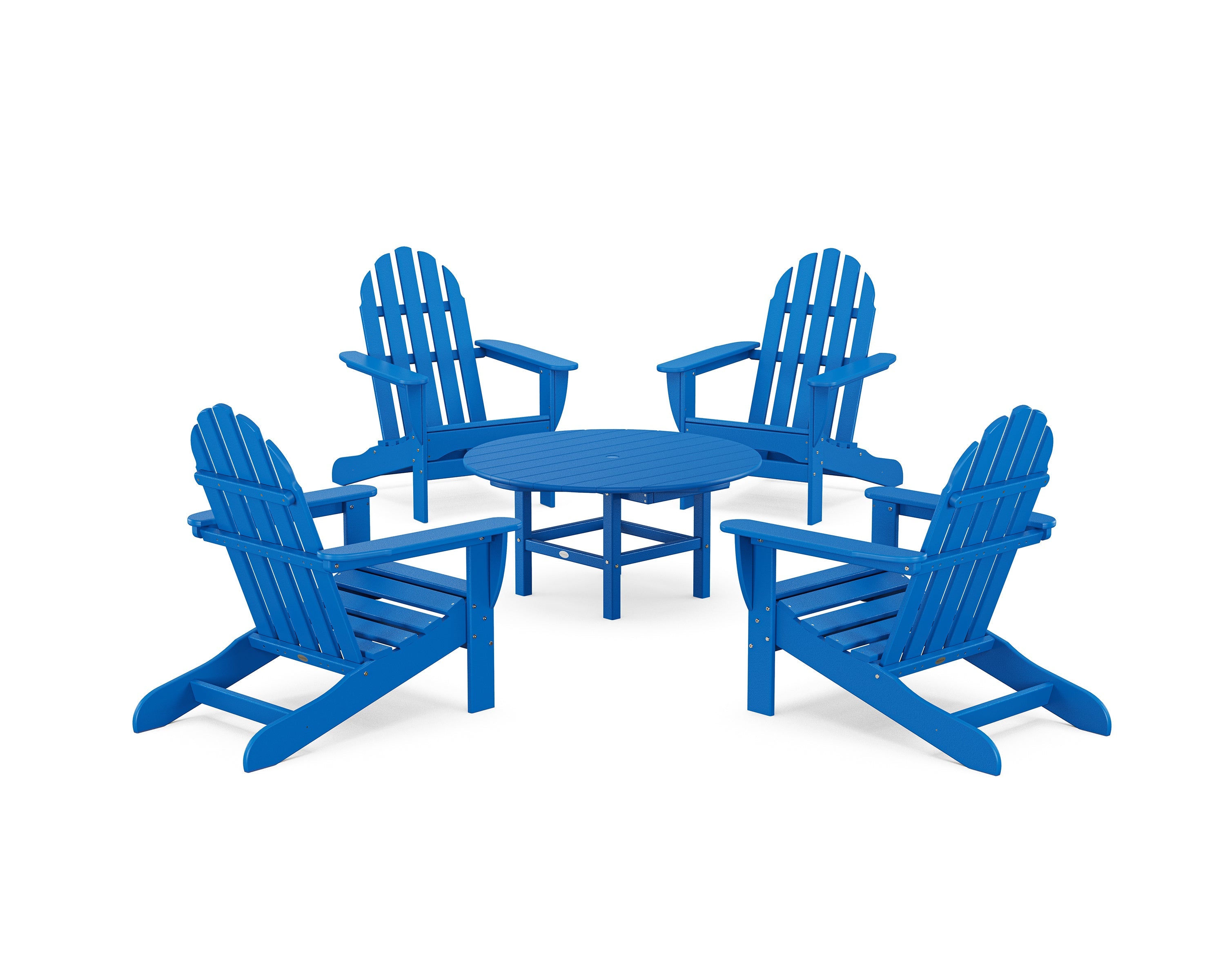Polywoood: Classic Adirondack 5-Piece Conversation Set - Image 23