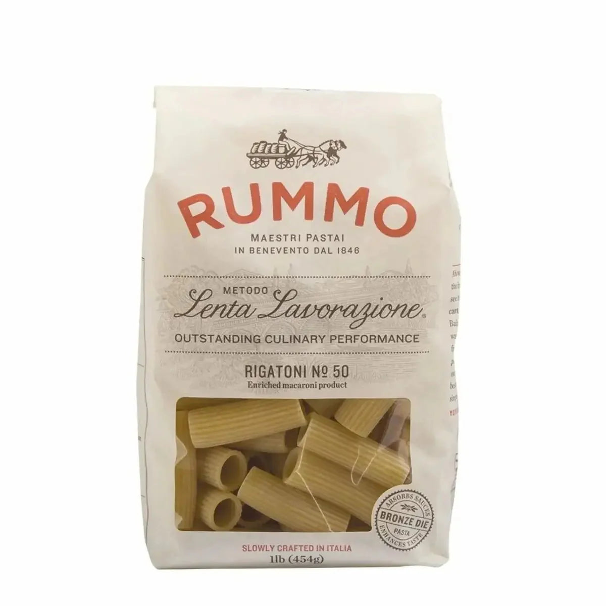 Rummo Rigatoni Dry Pasta. 1lb