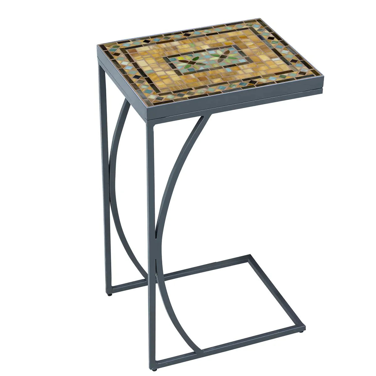Local Special. Floor Model. KNF Neille Olson C Table with Malibu Mosaic Top