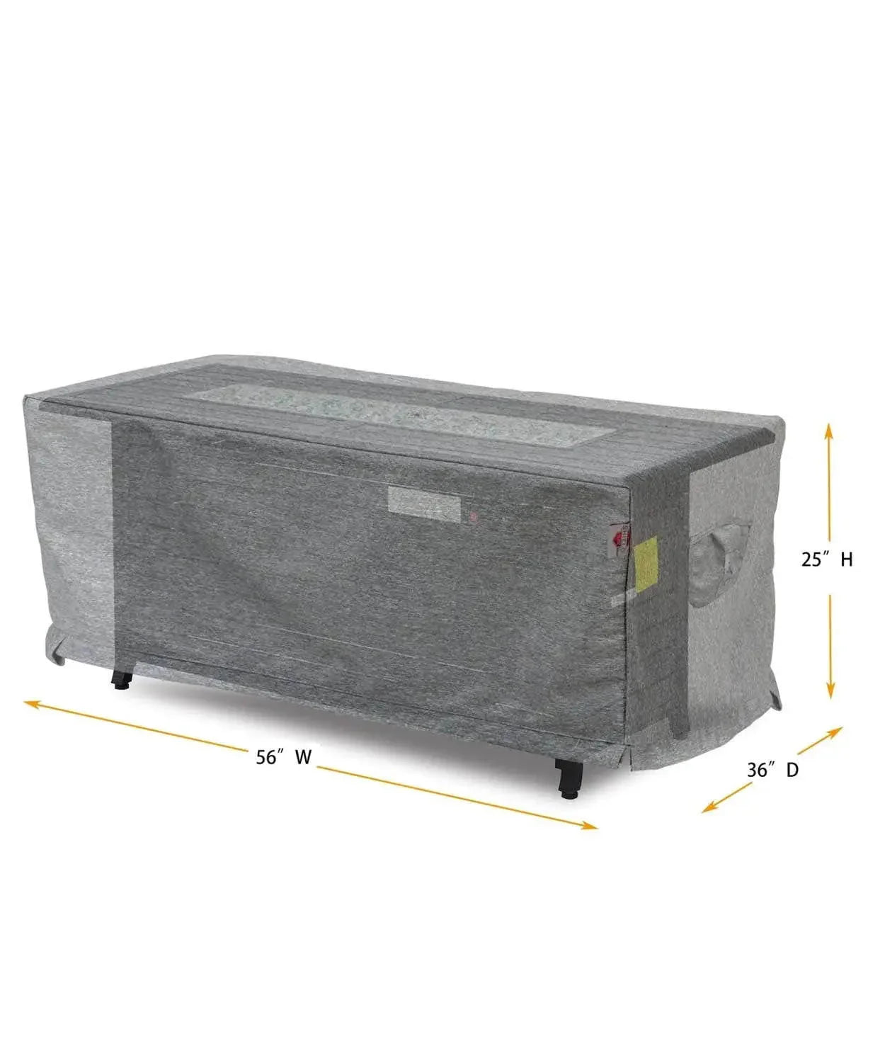 Shield Platinum Outdoor Cover for Rectangle Fire Pit - Image 2