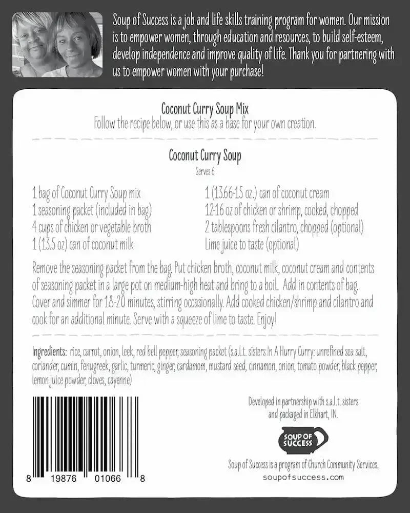 Soup of Success Coconut Curry Soup Mix - Image 3