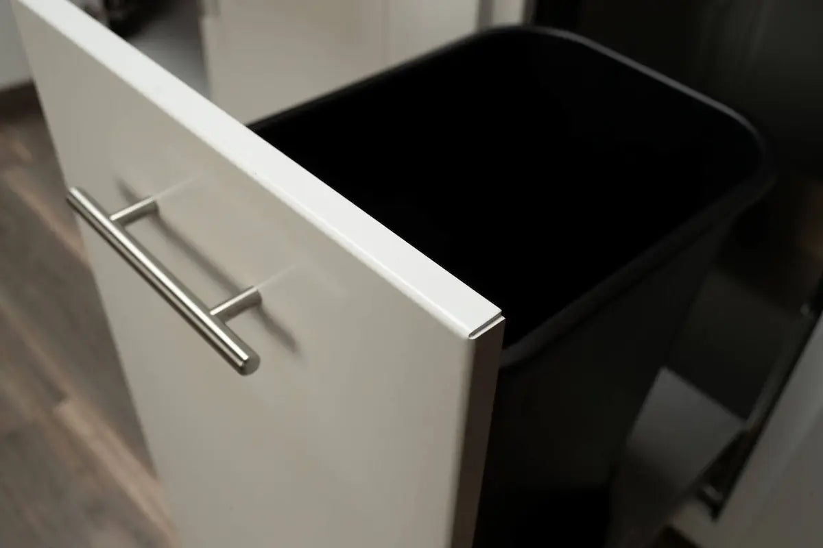 Stoll 71 Grill Island with Napoleon BIG32RB BBQ Grill Matte Black - White Cabinet with Darkened Iron Countertop - Image 4