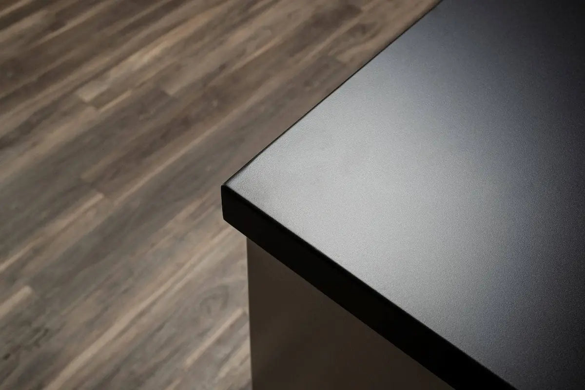 Stoll 71 Grill Island with Napoleon BIG32RB BBQ Grill Matte Black - White Cabinet with Darkened Iron Countertop - Image 2