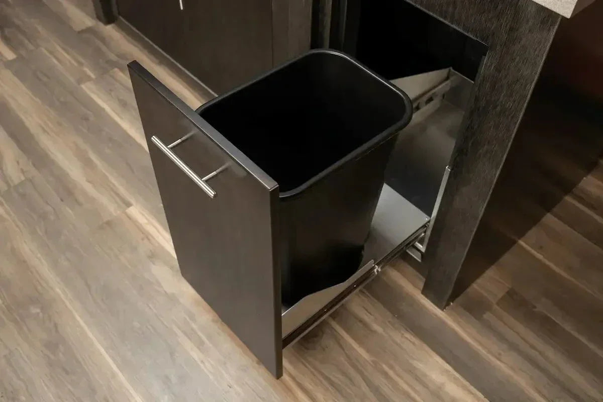 Stoll 71″ Outdoor Kitchen Island with Granite Top & Napoleon BIG32RB Matte Black BBQ Grill - Brushed Black Cabinet with Granite Style Top - Image 4